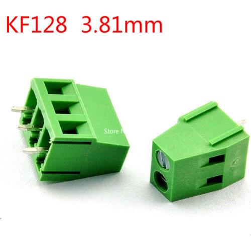 10pcs KF128 3.81mm PCB Screw Termina Block KF128-3.81 2P 3P Splice Terminals Connector Can be stitched