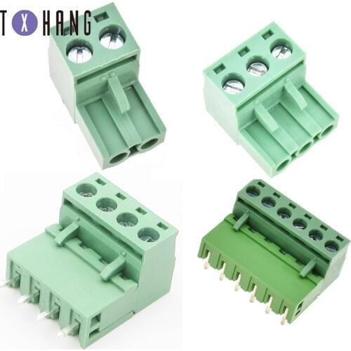 10PCS/Lot 5.08mm Pitch Connector KF2EDGK 2P 3P 4P 6P Pluggable Screw Through Hole Terminal Block
