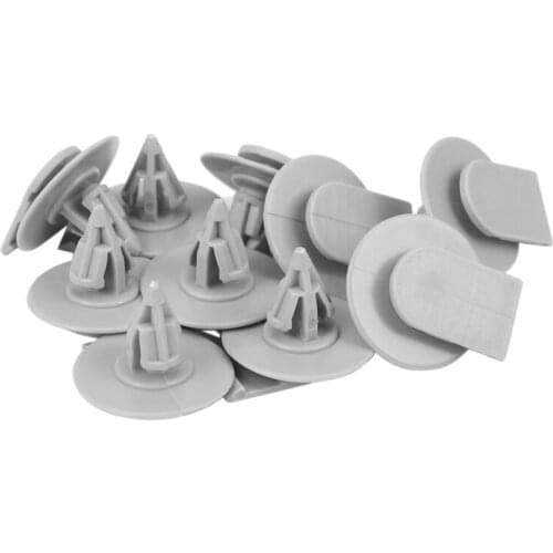 10x Fender Flare Moulding Panel Trim Clips For BMW Mini Cooper Gray