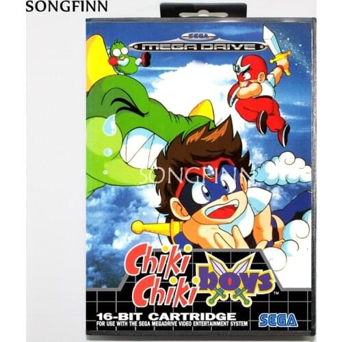 16 bit MD Memory Card With Box for Sega Mega Drive for Genesis Megadrive - Chiki Chiki Boys