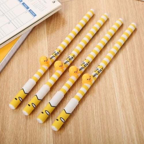 20 PCs Cute Egg Gel Pens Set Creative Stationery Student Cartoon Water-Based Paint Pen Fun Office Kawaii School Supplies