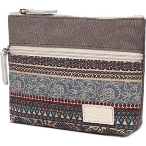 201 Women Canvas Wallet For Female Large Capacity Purse Phone Bag Clutch Wallets