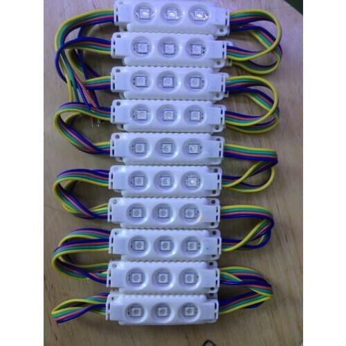 5050 RGB 3leds injection led module RGB 12VDC 0.75W RGB injection led module 100pcs/lot 2 years warranty