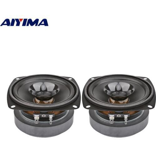 AIYIMA 2Pcs 4 Inch Audio Portable Sound Speakers Column 4 Ohm 20W Music Loudspeaker DIY Speaker For Home Theater Sound System