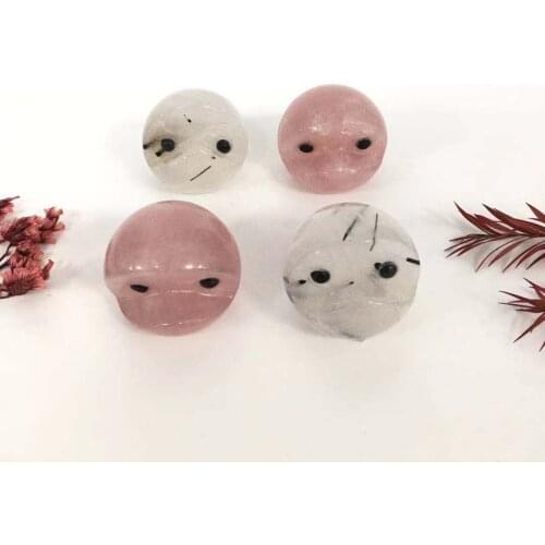 Crystal Carvings Natural Crystal Carved Animals Hedgehog For Healing Gift YHM