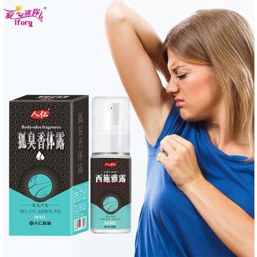 Ifory 30MLNatural Antiperspirant Spray Body Odor Lotion Armpit Underarm Smell Removal Refresh Body Deodorant Lotion Liquid Cream