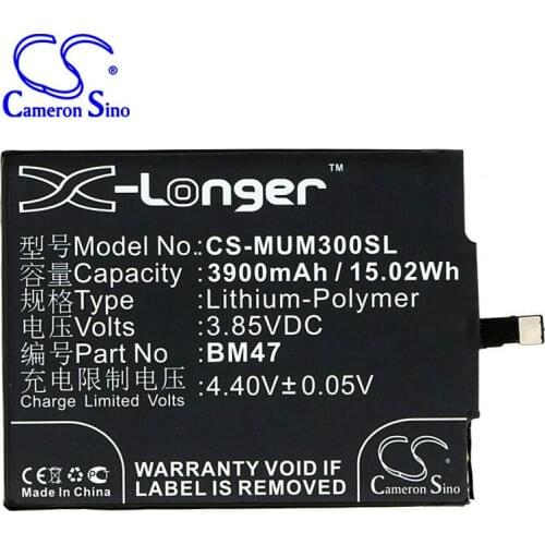 CameronSino for XIAOMI 3 3S 3X 4X Redmi 3 Redmi 3 5.0 BM47 battery
