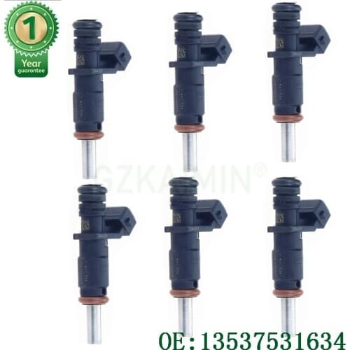 SET OF 6x HIGH QUALITY Flow Matched Fuel Injectors fuel inejctor nozzle 13537531634 7531634 for BMW 2.5/3.0L 2006-2012