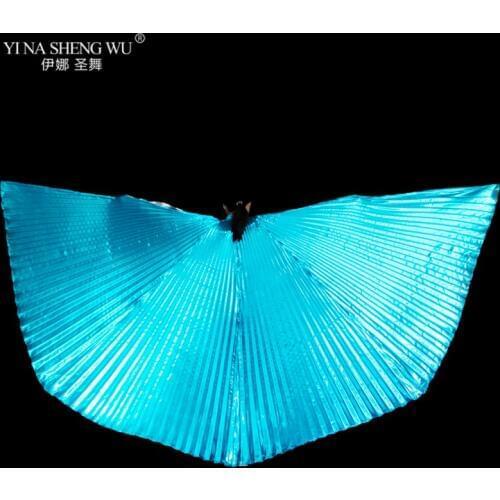 Unisex Isis Belly Dance Wing Adult Accessories Wings Oriental Egyptian Dance Performance Without Stick Wings 11 Colors Available