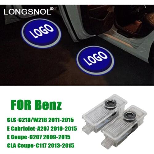 2Pcs Car Door Logo Projector Light Welcome Lamp Courtesy Laser For Mercedes Benz CLA-Class Couple E C A207 CLS C218