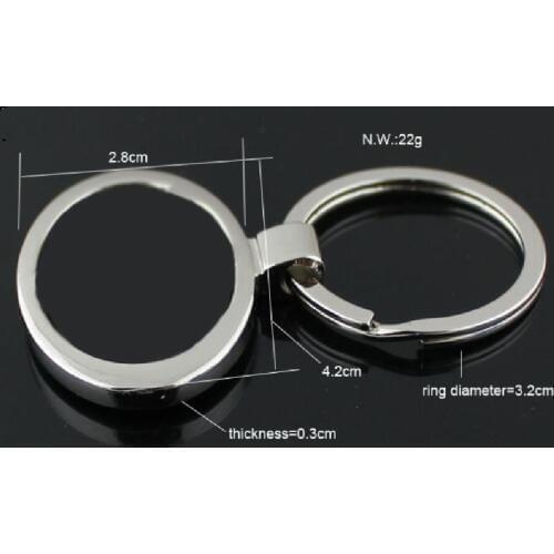 100pcs 3D Metal Car Logo For VW Hyundai Peugeot Honda Toyota Chevrolet Volvo Nissan Mitsubishi car Keychain Keyring car styling