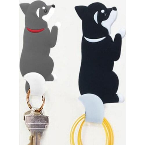 Multifunctional Decorative Super Strong Magnet Hooks Cute Dog Shape Hook for Fridge Kitchen Room