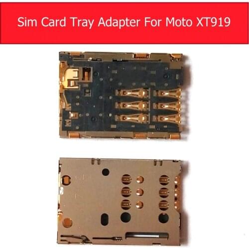 Genuine Sim Card Socket For Motorola Moto xt919 Sim Card Tray Connector For nokia n8 c7 c-00 Sim Adapter Replacement Repair part