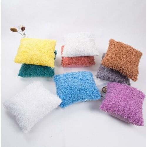 Bedside Feather Plush Pillow Fabric Home Decoration Throw Pillowcase Creative Pillow Cover Christmas Holiday Pillow