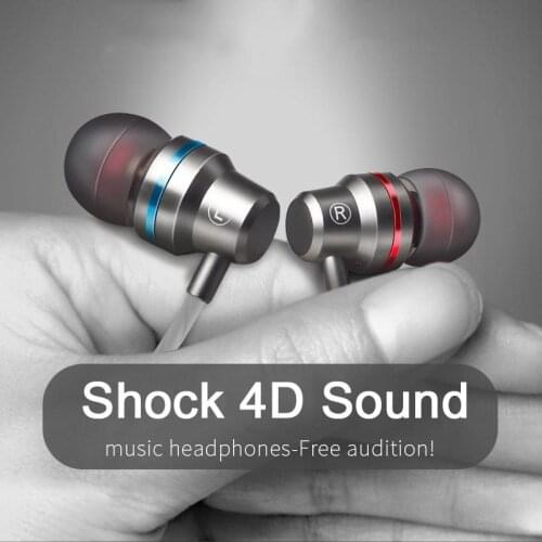 TYPE C USB Wired Earphone Metal Heavy Bass Stereo HIFI Sports Earphone withMicrophone Suitable forXiaomi Huawei Samsung Earphone