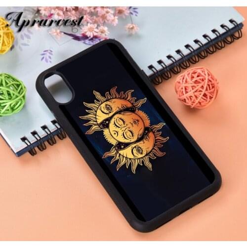 Aprarvest Sun Print Silicone Rubber Phone Case Cover For iPhone 6 6S 7 8 PLUS X XS XR 11 12 MINI PRO MAX