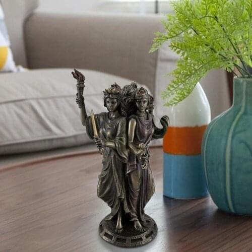 Three Goddess Resin Statue Greek Religious Three Goddesses Religious Triple Form Hecate GreekGoddess Statue Crafts Home Decor