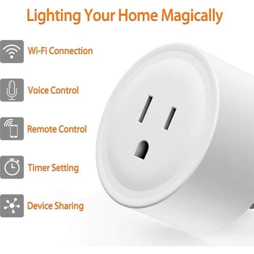 Smart Socket Mini Wifi Socket Can Be Used With Alexa Google Home Only Supports 2.4GHz Network