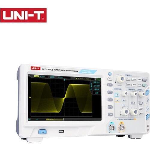UNI-T UPO2202CS Ultra Phosphor Oscilloscope 1GS/s Sampling Rate 2-Channel 200MHz Bandwidth 8 "TFT LCD USB Communication