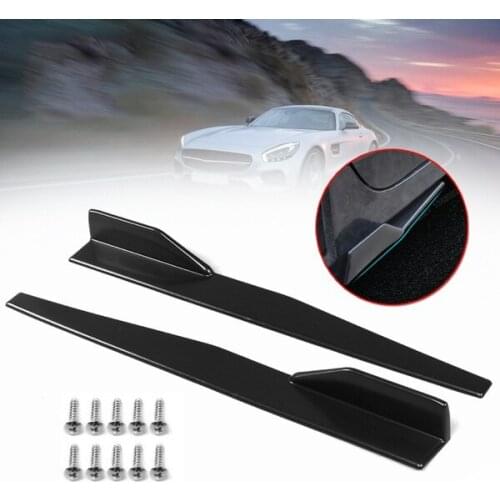 Car universal small side skirts heighten thickened reinforced blade side skirt flank