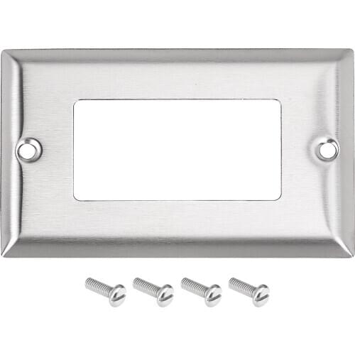 Uxcell Classic Single Decorative Wall Plate Switch Plate Cover for Light Switch Receptacle Outlet Wall Plate