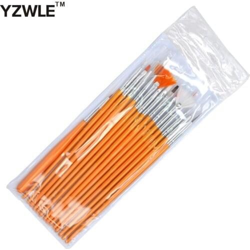YZWLE 15PCS/Pack Professional Acrylic Nail Painting Drawing Pen,Designed UV Gel False Nails Decoration Tools 35
