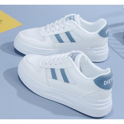 2020 Women White Canvas Shoes Gril Leather Mesh Sneakers High Quality Fashion Sports Shoes For Women Casual Travel