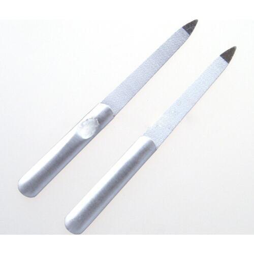 1pc Stainless Steel Nail File Buffer Double Side Grinding Rod Manicure Pedicure Scrub Nail Arts Tools