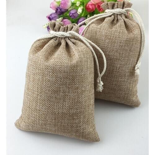 13x18cm 1000pcs Cotton Drawstring Bag Jute Bag Small Bags For Women/food/jewelry Packaging Bags Pouches Gift Packing Bag Display