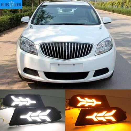 2PCS LED Daytime Light Running Light DRL Front Fog Lamp Day Light For Buick Excelle GT 2010-2013 Auto
