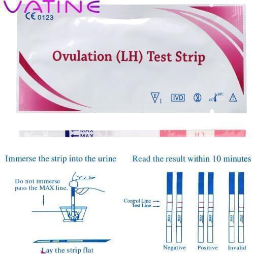 VATINE 20Pcs LH Tests LH Ovulation Test Strips First Response Ovulation Urine Test Strips Over 99% Accuracy