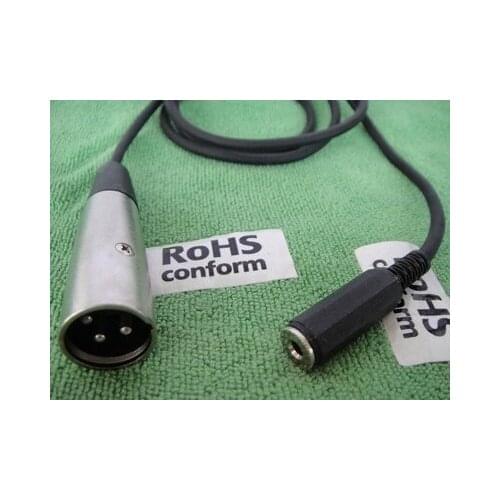 5pcs 1/8" 3.5mm Headphone Female Stereo Jack to XLR Male microphone Cable H1015