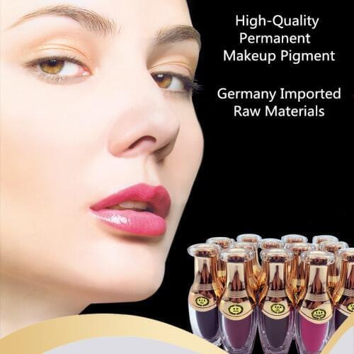 Free Shipping 1 Bottles For Permanent Makeup Tattoo Eyebrow Tattoo Eyelines Tattoo Lips High Quality Imported Raw Materi Pigment