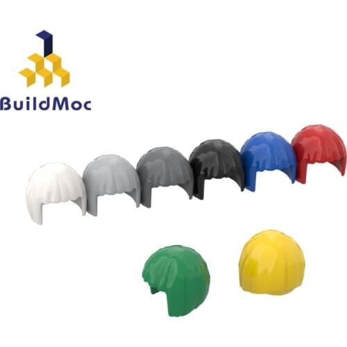 BuildMOC 62711 WIG LADY PAGE For Building Blocks Parts DIY Construction Creative gift Toys