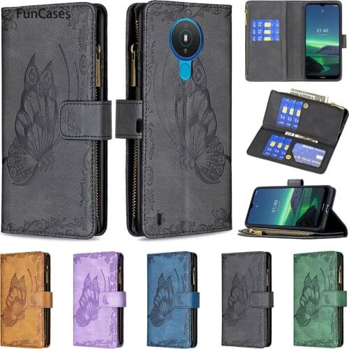 Cell Cases For armor Nokia 1.4 Lovely Cellphone Phone Cover sFor Carcaso Nokia coque 3.4 5.4 Wallet Phone Case Luxury Silver