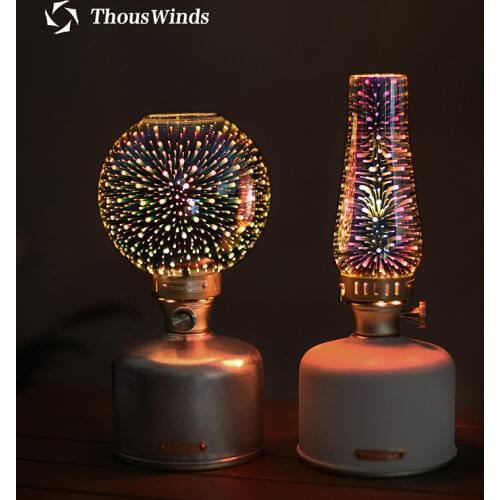 Thous Winds Outdoor Gas Lamp Glass Cover A-3D Fireworks Coleman Lumiere Gas Lantern Lampshade Camping Light Glass Accessories