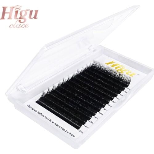 Higuclace New Arrived 0.15/0.20 D Curl 12 Rows Eyelashes Big Volume Natural Effect False Eyelash Faux Mink Lashes