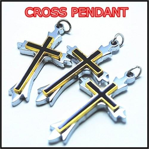 2 pcs necklace metal pendantscross pendant charms jewelry pendants size 45x26mm