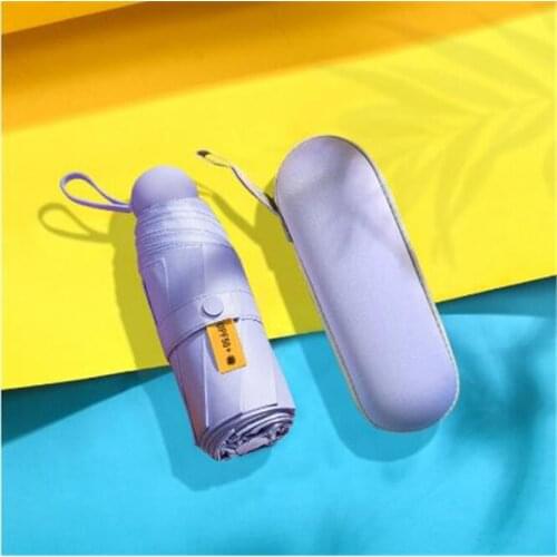 Lovely Pocket Mini Umbrella Rain Women Windproof Durable 5 Folding Sun Umbrellas Portable Sunscreen Female Parasol Umbrella