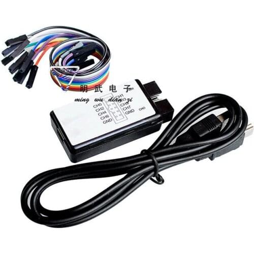 USB Logic Analyzer Device Set USB Cable 24MHz 8 Channel 24MHz for Saleae ARM