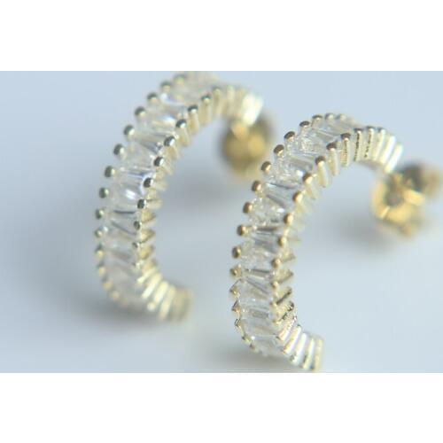 2017 NEWEST Luxury Ear Cuff Earring CZ Brilliant Flower Stud Earrings with Zircon Stone Women Birthday Gifts