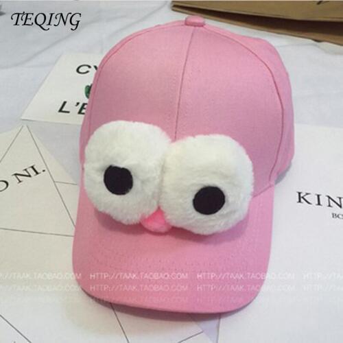 TEQING 2017 New Arrival Cute three-dimensional exaggerated super-big-eyed Couple Caps Spring Autumn Boy Girl Baseball HipHop Hat