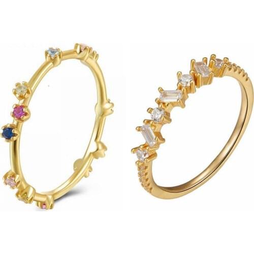 925 Sterling Silver Minimalist Fine Jewelry Anillos Finger Ring for Valentines Day Lovers' Girls Couples Engagement Rings