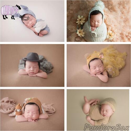 Whole Set Newborn Photography Props Baby Photo Shoot Clothes Blanket Wrap Hat Backdrops Set Birthday Picture foto Shooting Prop