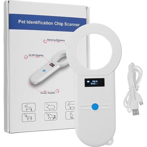 FDX-B 134.2khz ISO11784/785 animal handheld ID scanner microchip reader for pet dog cat