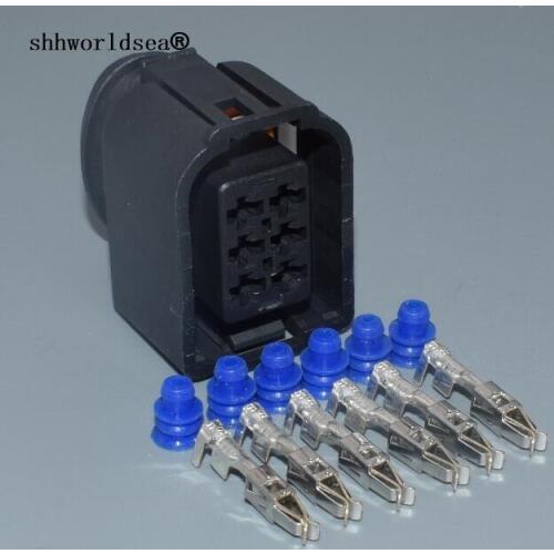 Shhworldsea 6 pin 3.5mm car wire plug Auto sensor wiring waterproof connector plug for vw for Audi 3B0959384 3B0 959 384