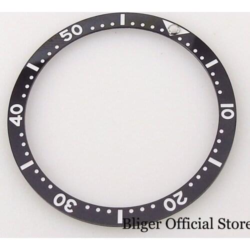 Replacement Black 38mm*32.15mm Watch Bezel Ring Insert fit SKX007 Watch