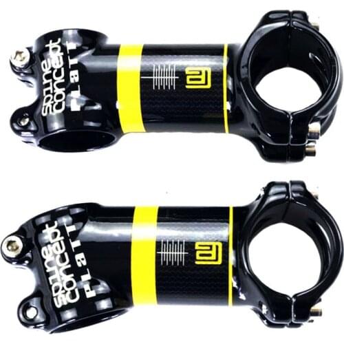 MTB Road Bicycle Stem 31.8mm 6/17 Degree Aluminum alloy half-clad Carbon fiber 3K Glossy Handlebar Riser 70/80/90/100/110/120mm