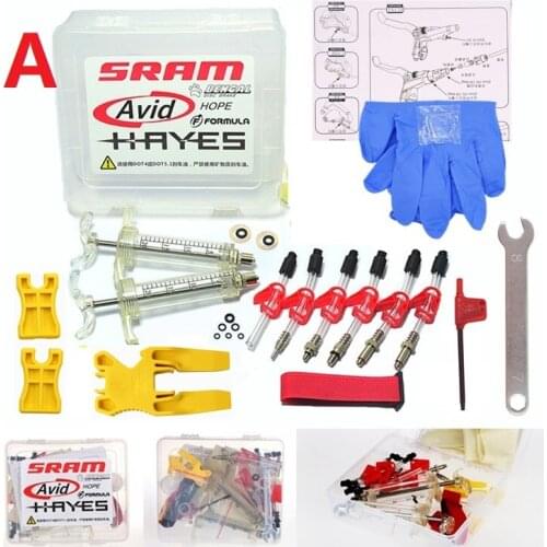 Bicycle Hydraulic Disc Brake Bleed Kit Tool For Formula Sram Avid Juicy Hayes Hope Bengal MTB Bike Repair Tools