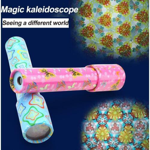 Rotary interior kaleidoscope baby child infant child early education preschool toys autistic children toy Amazing kaleidoscope